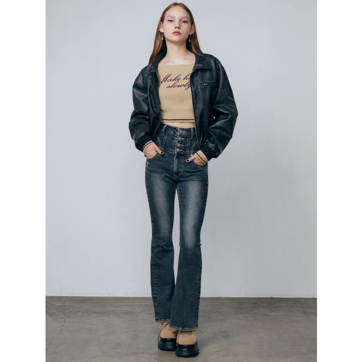 フロントロゴクロップニット | EMODA | 詳細画像24 