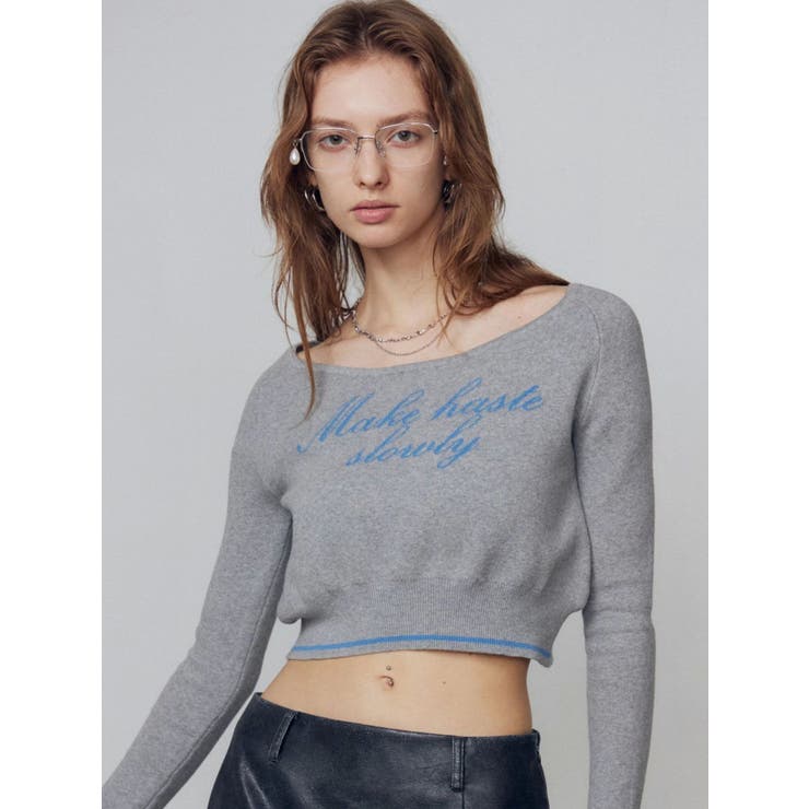 フロントロゴクロップニット | EMODA | 詳細画像25 