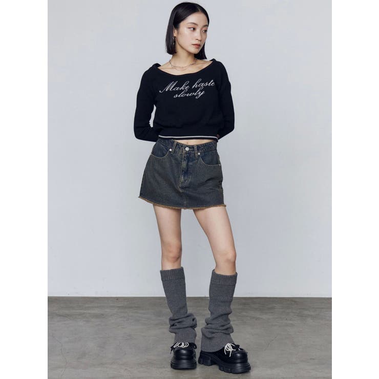 フロントロゴクロップニット | EMODA | 詳細画像39 