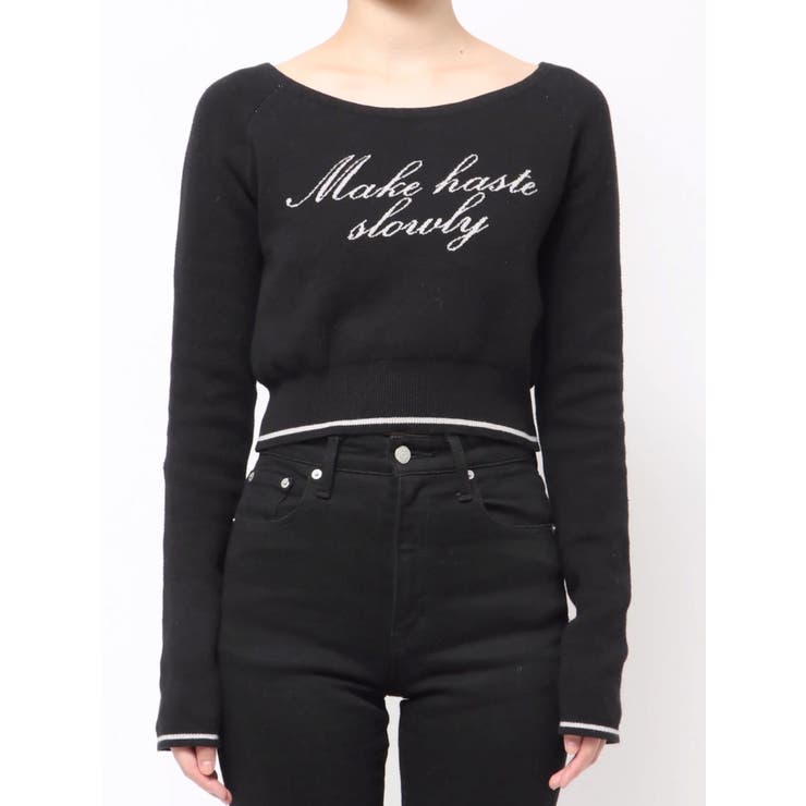 フロントロゴクロップニット | EMODA | 詳細画像43 