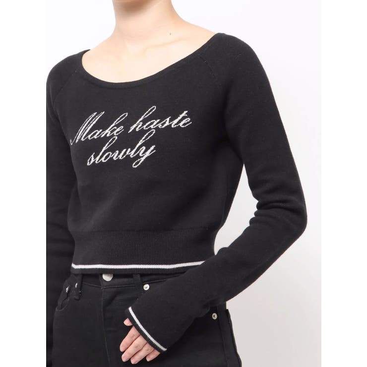 フロントロゴクロップニット | EMODA | 詳細画像47 