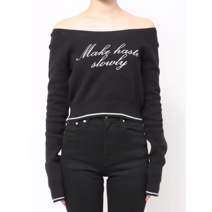 フロントロゴクロップニット | EMODA | 詳細画像50 