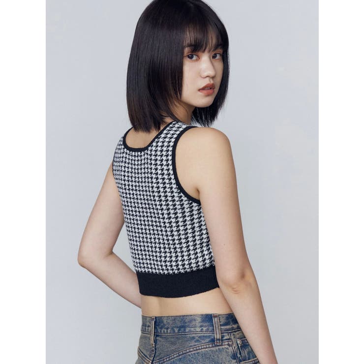 ハウンズトゥースツインニット | EMODA | 詳細画像16 