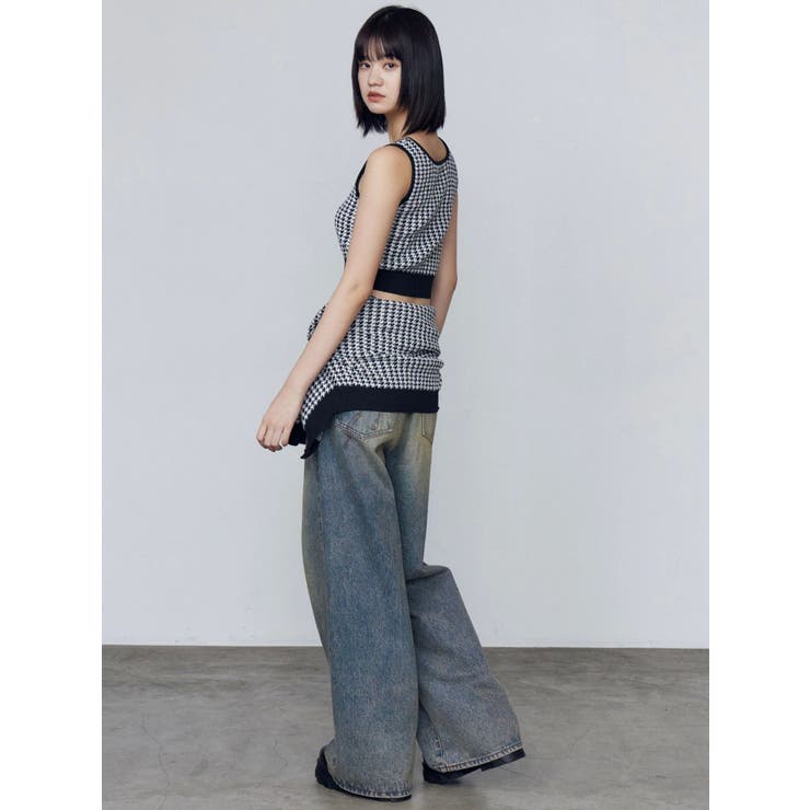 ハウンズトゥースツインニット | EMODA | 詳細画像18 