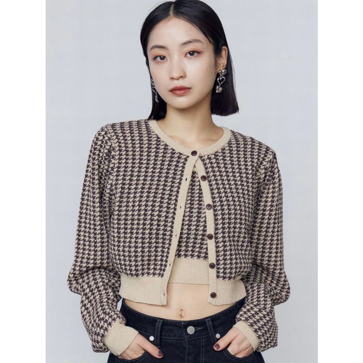 ハウンズトゥースツインニット | EMODA | 詳細画像21 