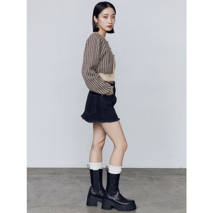 ハウンズトゥースツインニット | EMODA | 詳細画像24 