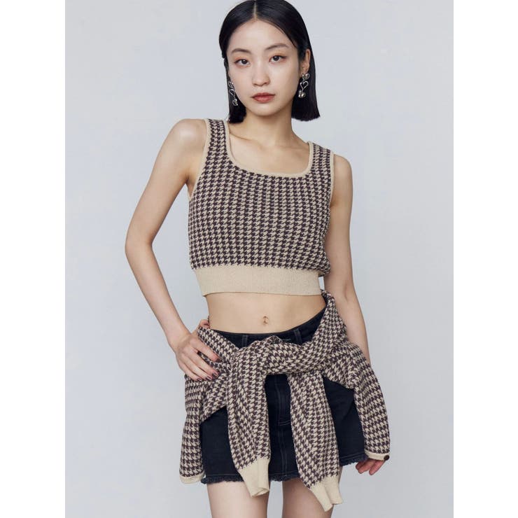 ハウンズトゥースツインニット | EMODA | 詳細画像27 