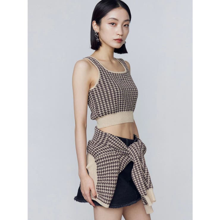 ハウンズトゥースツインニット | EMODA | 詳細画像28 