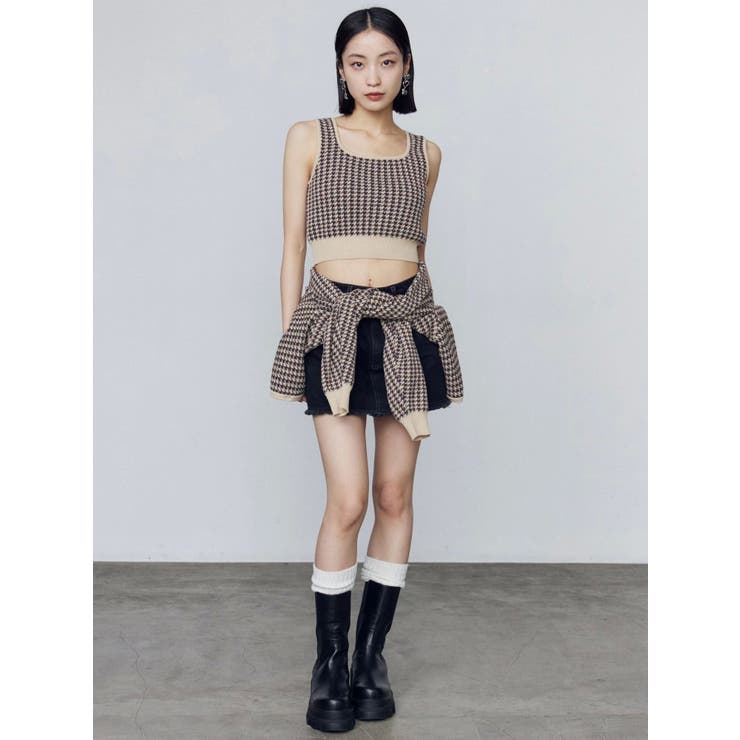 ハウンズトゥースツインニット | EMODA | 詳細画像29 