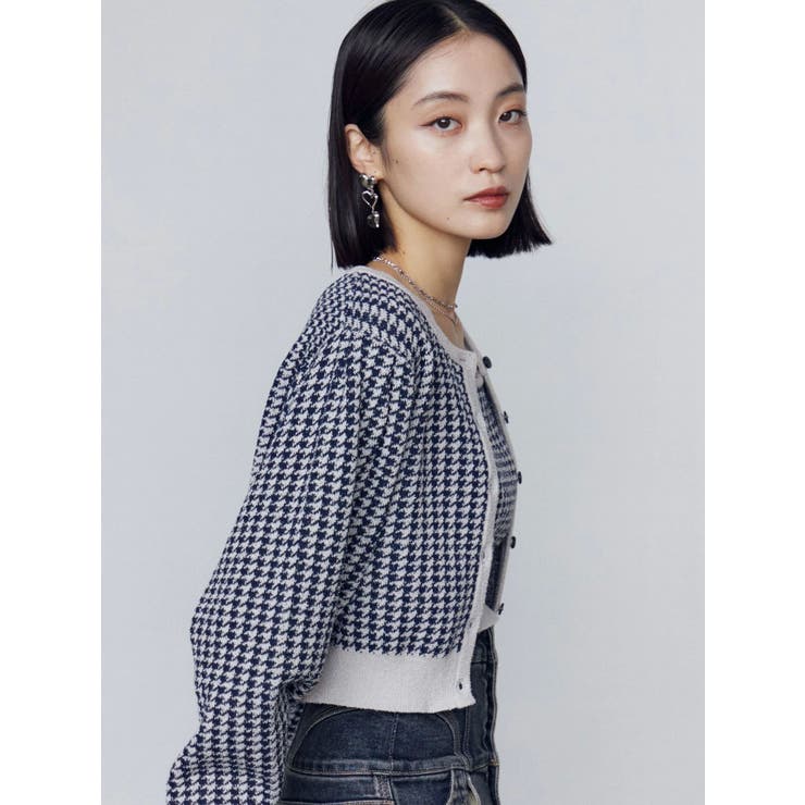 ハウンズトゥースツインニット | EMODA | 詳細画像32 