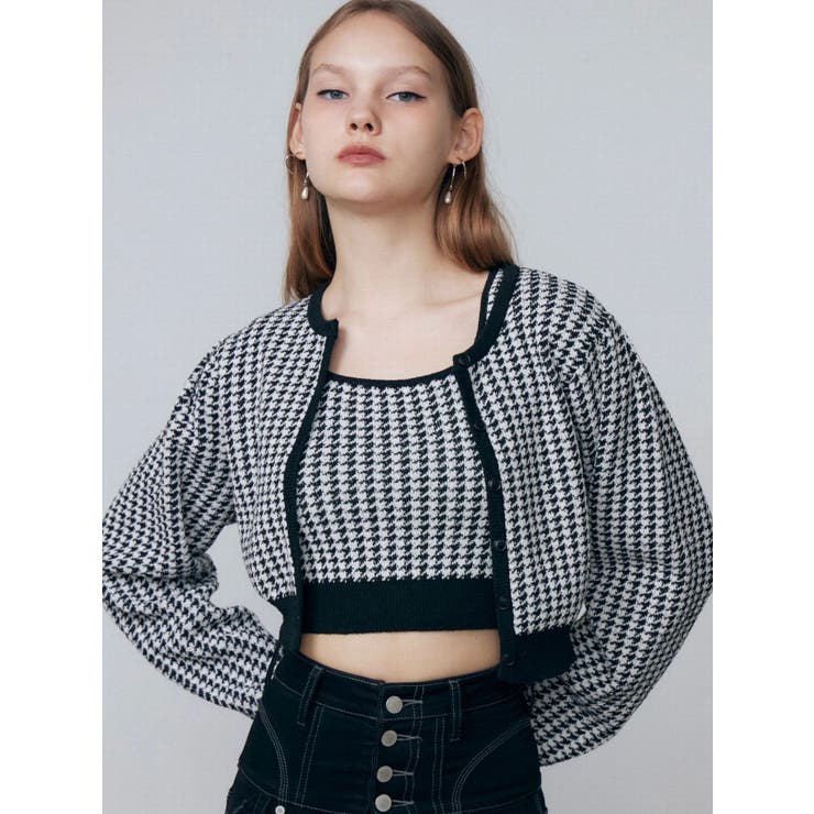 ハウンズトゥースツインニット | EMODA | 詳細画像37 