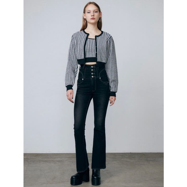 ハウンズトゥースツインニット | EMODA | 詳細画像39 