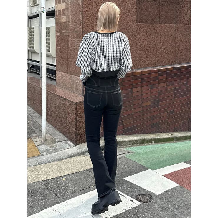 ハウンズトゥースツインニット | EMODA | 詳細画像8 