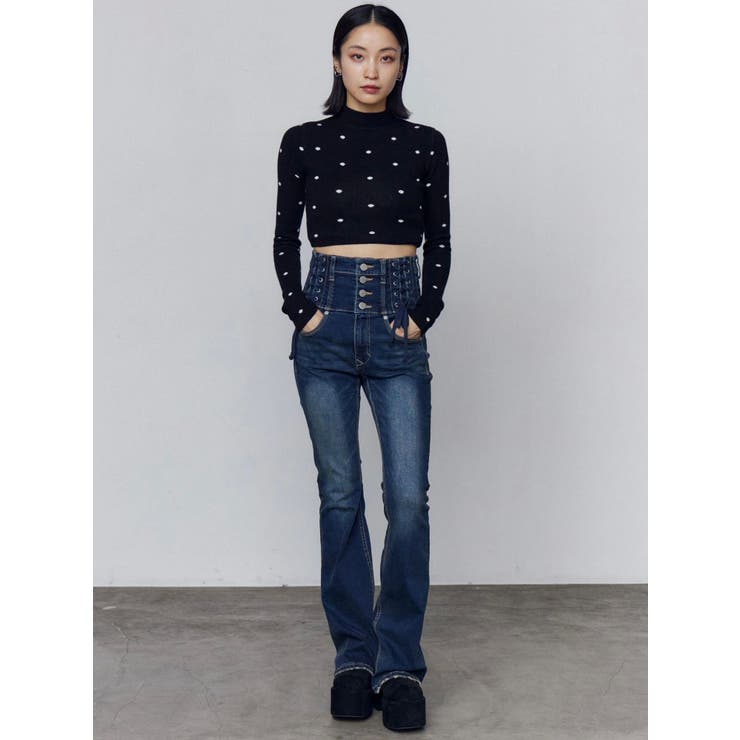 ハイネッククロップニット | EMODA | 詳細画像13 