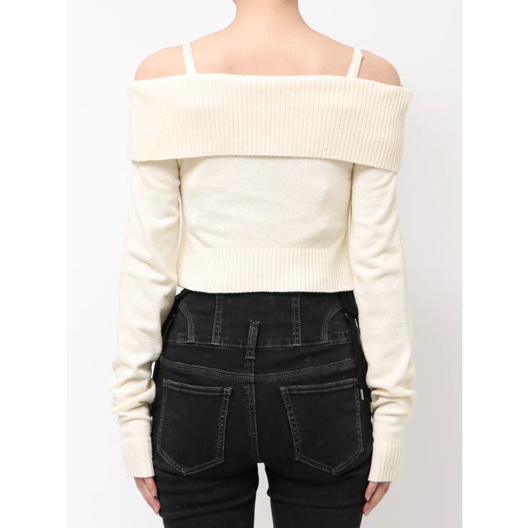 FRONT BUTTON OFF SHOULDER KNIT | EMODA | 詳細画像13 