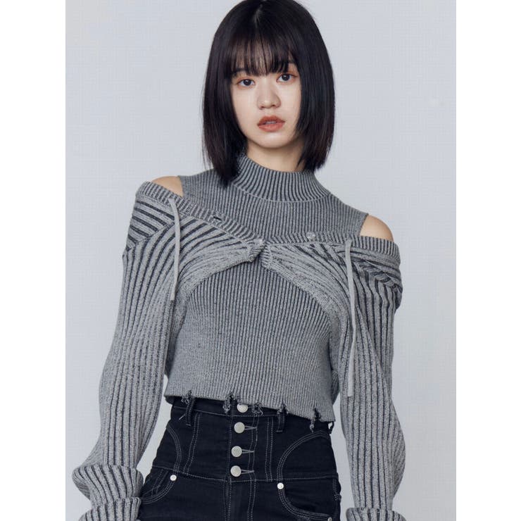 フードペアニット[品番：MKSW0065838]｜EMODA（エモダ）のレディース