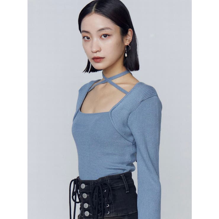 レイヤーコンパクトチョーカーニット | EMODA | 詳細画像28 