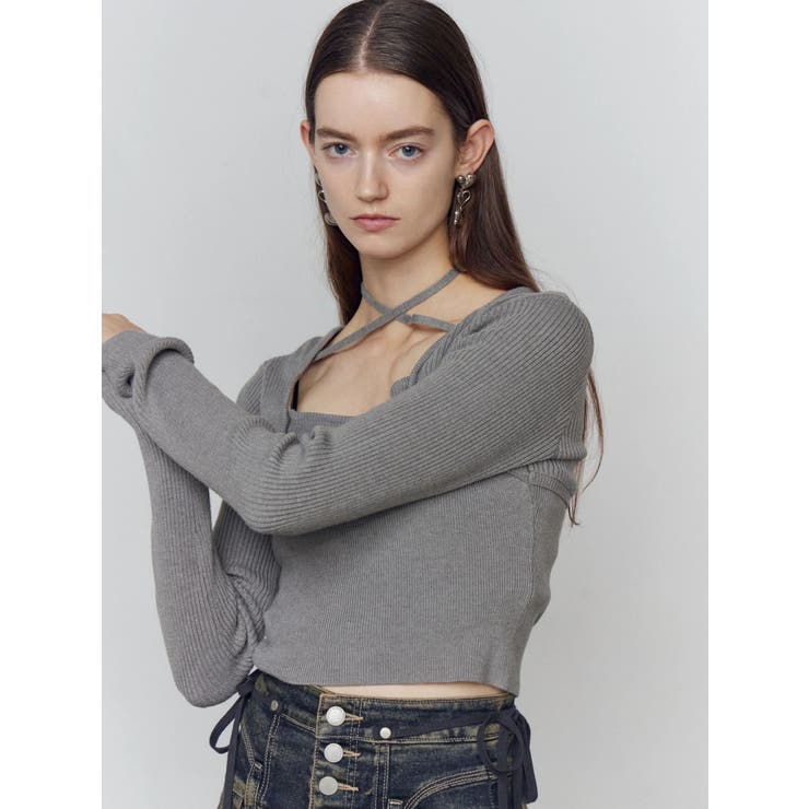 レイヤーコンパクトチョーカーニット | EMODA | 詳細画像38 