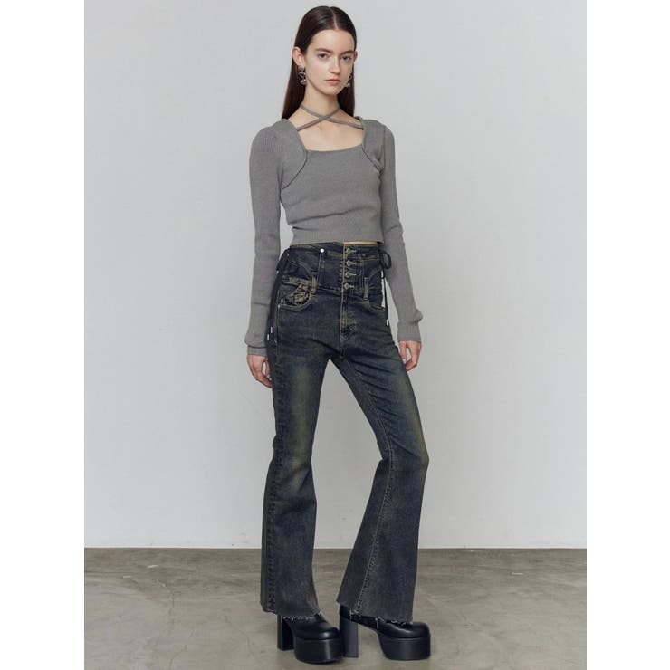 レイヤーコンパクトチョーカーニット | EMODA | 詳細画像39 