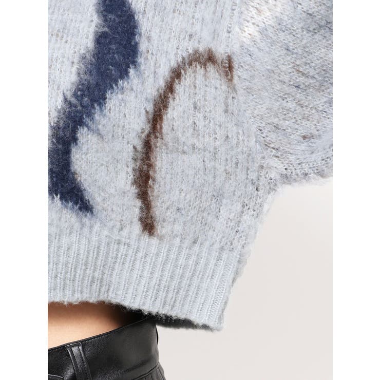 リボンラインショートニット | EMODA | 詳細画像38 