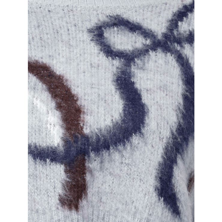 リボンラインショートニット | EMODA | 詳細画像44 