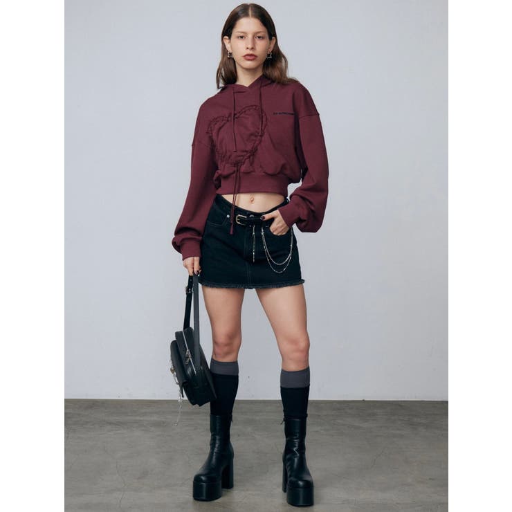 ストリングハートクロップパーカー | EMODA | 詳細画像40 