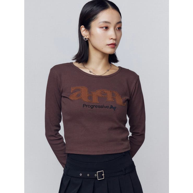 ロゴパッチクロップロングスリーブTシャツ | EMODA | 詳細画像20 