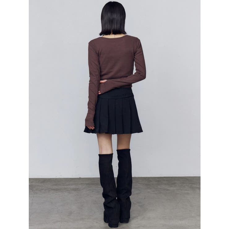 ロゴパッチクロップロングスリーブTシャツ | EMODA | 詳細画像23 