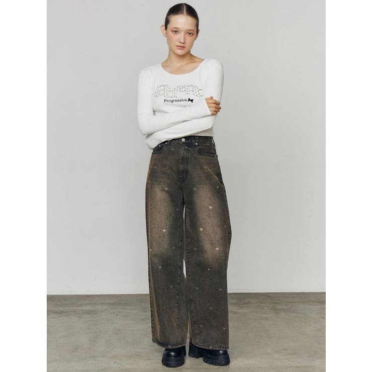 ロゴパッチクロップロングスリーブTシャツ | EMODA | 詳細画像27 