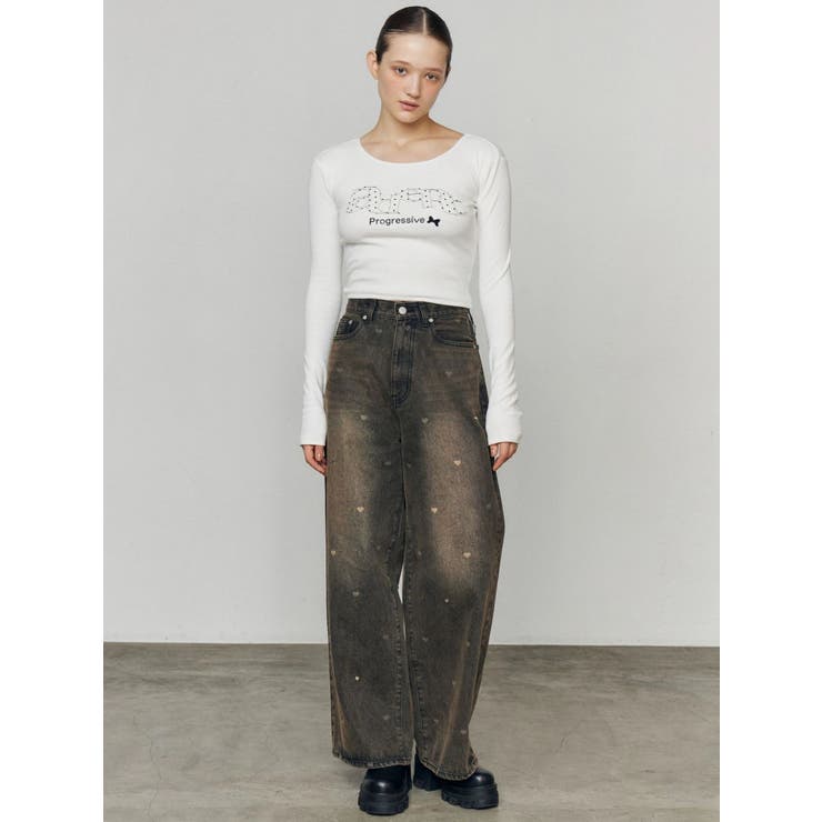 ロゴパッチクロップロングスリーブTシャツ | EMODA | 詳細画像28 