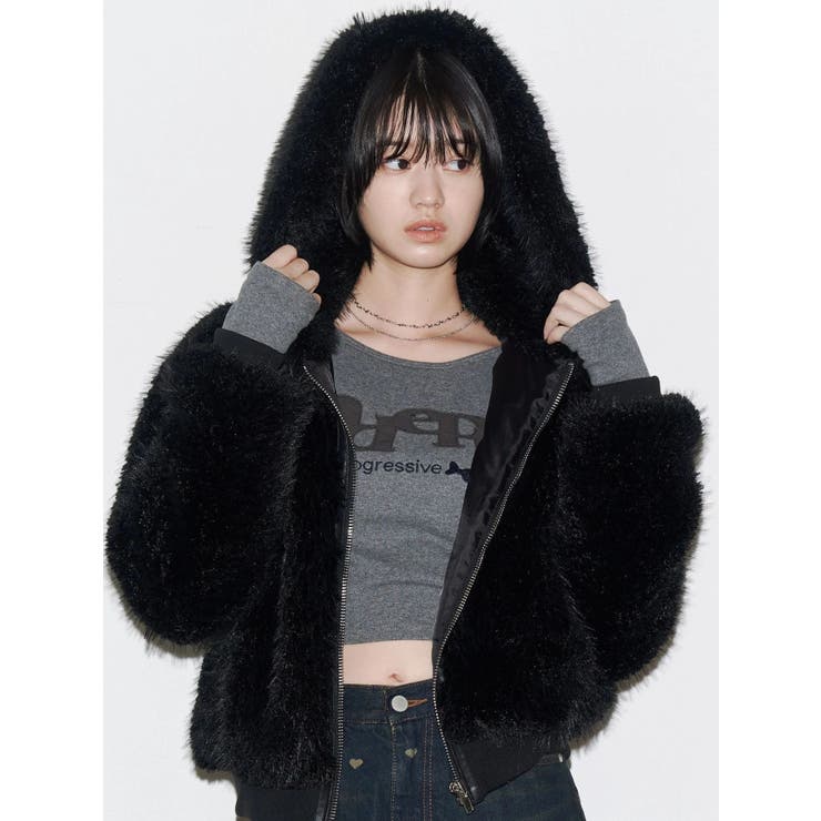 ロゴパッチクロップロングスリーブTシャツ | EMODA | 詳細画像40 