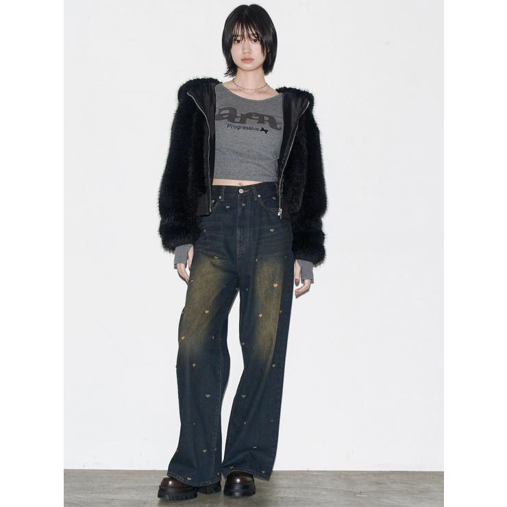 ロゴパッチクロップロングスリーブTシャツ | EMODA | 詳細画像41 