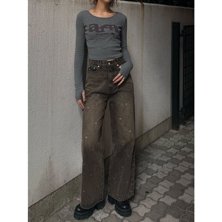 ロゴパッチクロップロングスリーブTシャツ | EMODA | 詳細画像47 