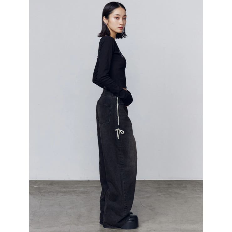 ロゴパッチクロップロングスリーブTシャツ | EMODA | 詳細画像8 