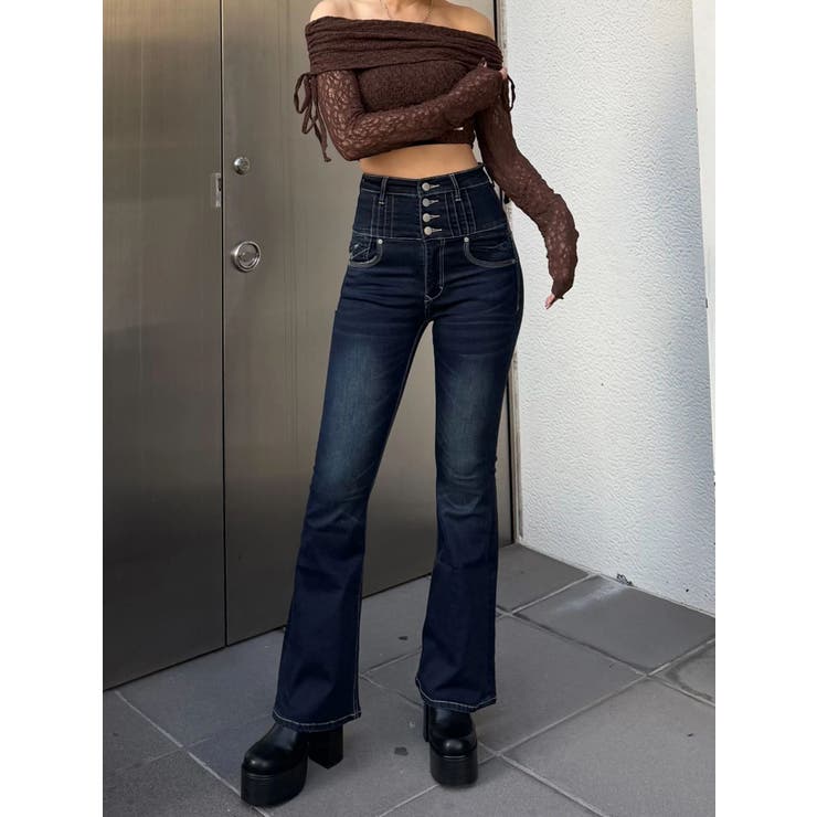 レースオフショルダートップ | EMODA | 詳細画像17 