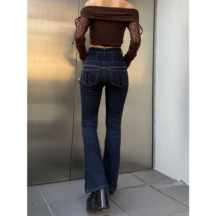 レースオフショルダートップ | EMODA | 詳細画像18 