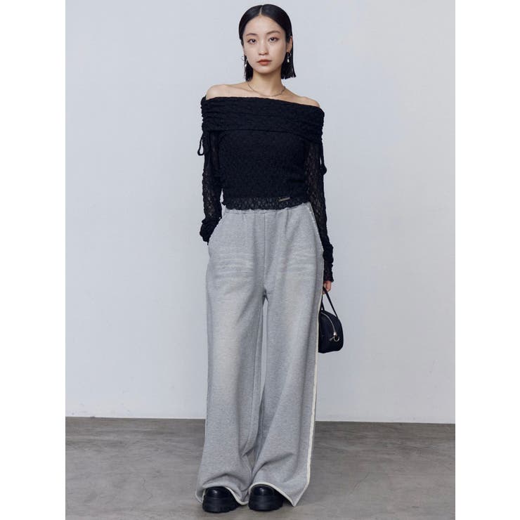 レースオフショルダートップ | EMODA | 詳細画像27 