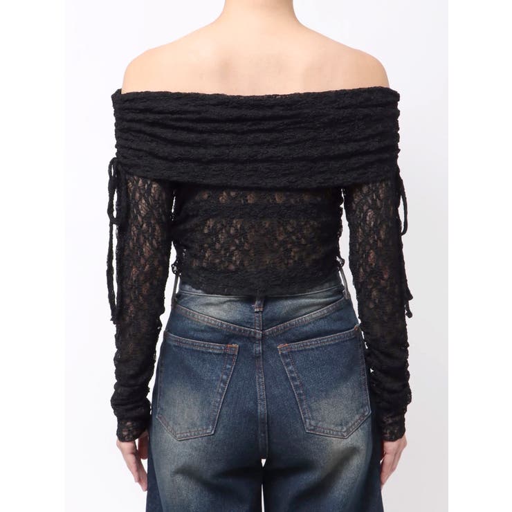 レースオフショルダートップ | EMODA | 詳細画像35 