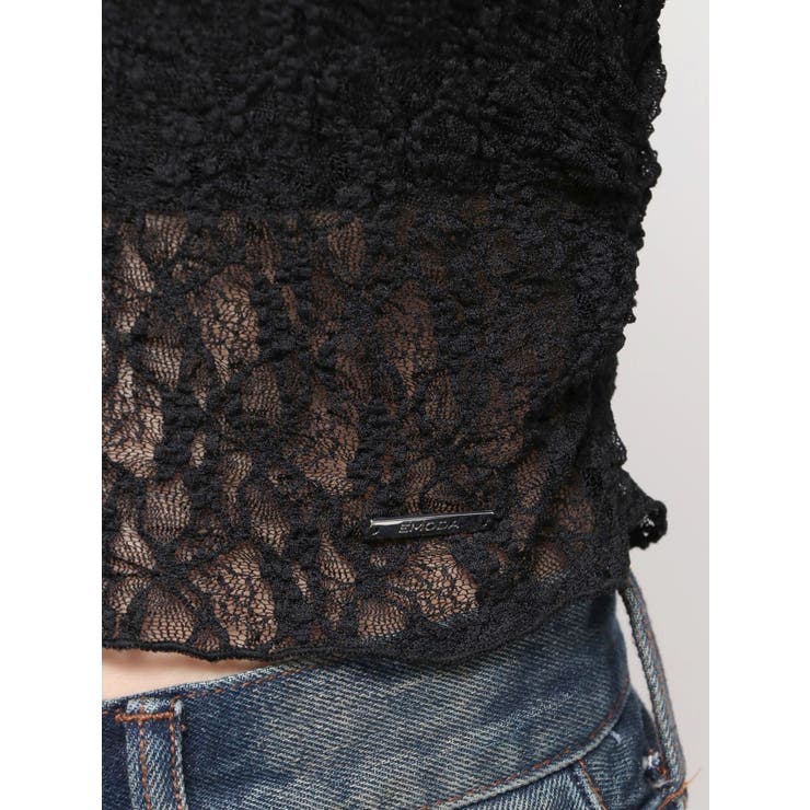 レースオフショルダートップ | EMODA | 詳細画像38 