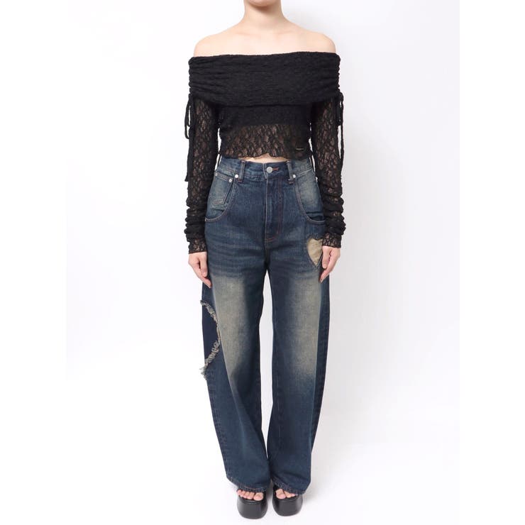 レースオフショルダートップ | EMODA | 詳細画像41 