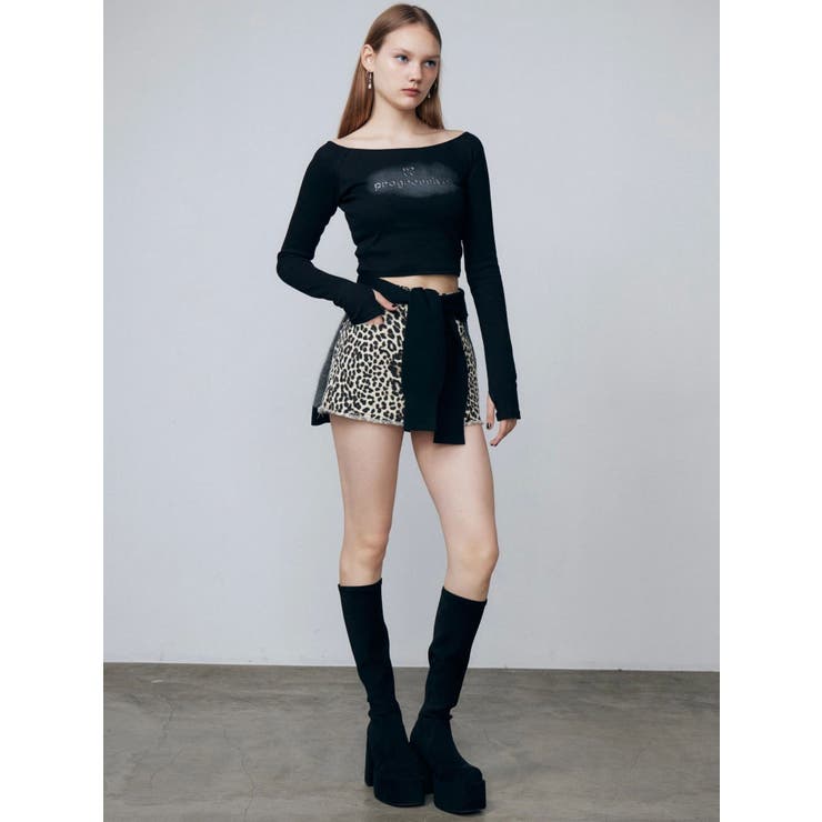 ロゴクロップドロングスリーブTシャツ | EMODA | 詳細画像25 