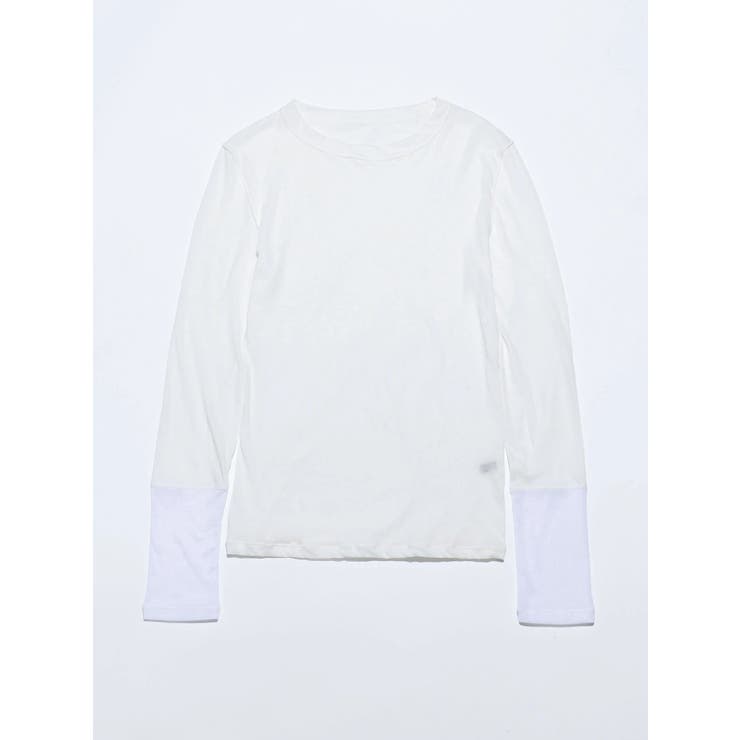 ホワイト | 【VEQUM】SKIN FIT LONG SLEEVE TOP | EMODA