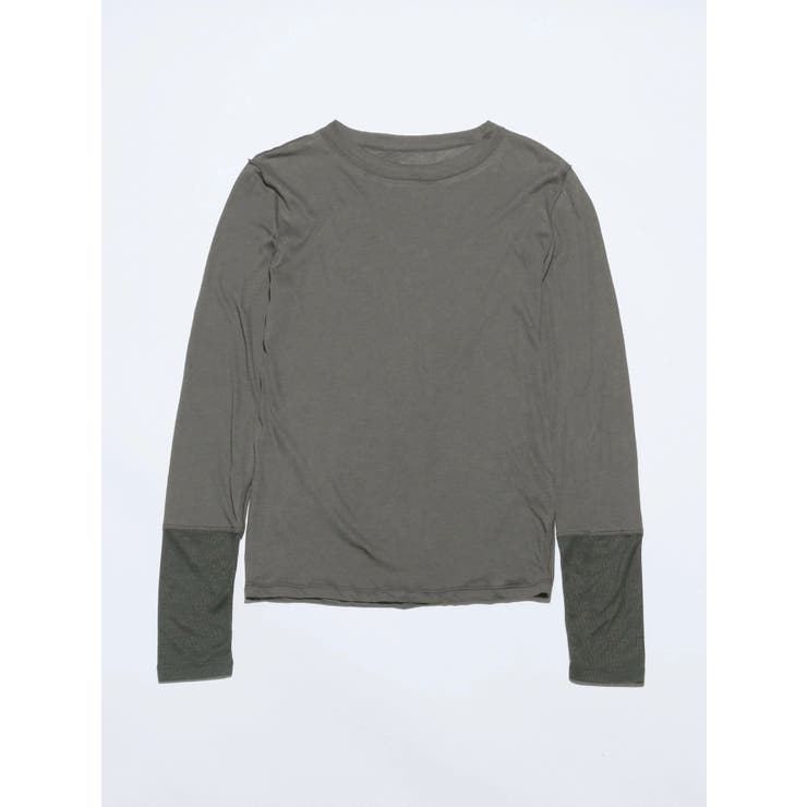グレー | 【VEQUM】SKIN FIT LONG SLEEVE TOP | EMODA