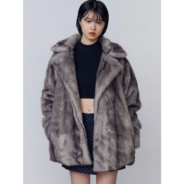 ミディフェイクファーコート | EMODA | 詳細画像14 