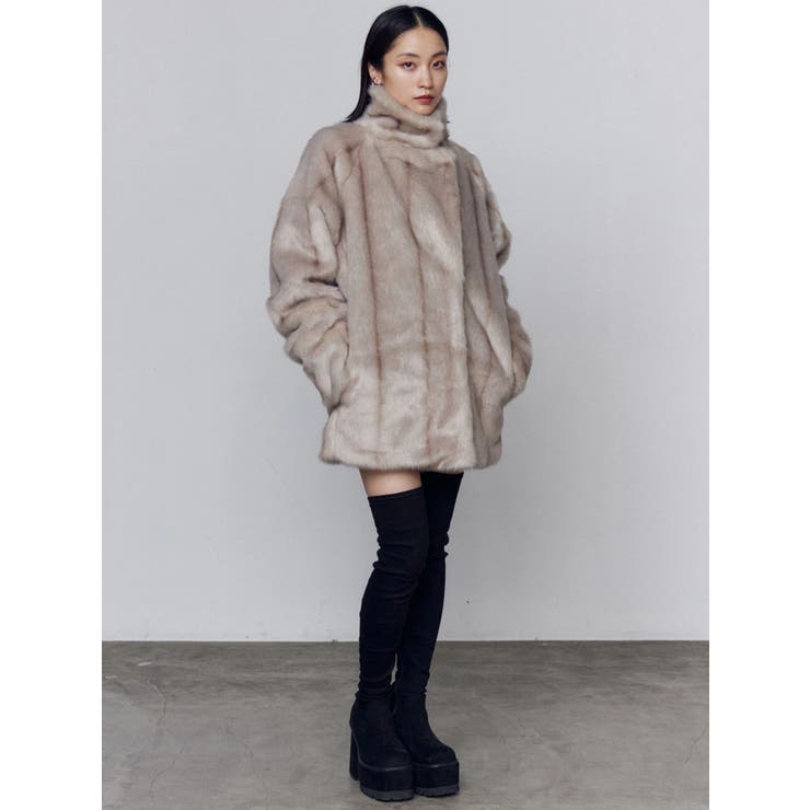 ミディフェイクファーコート[品番：MKSW0066914]｜EMODA（エモダ）の