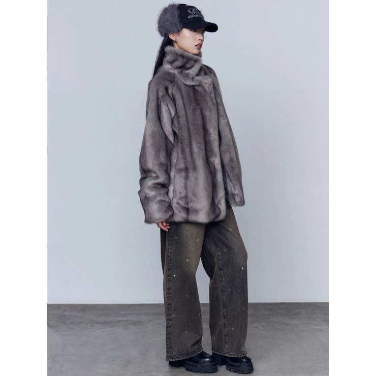 ミディフェイクファーコート | EMODA | 詳細画像32 