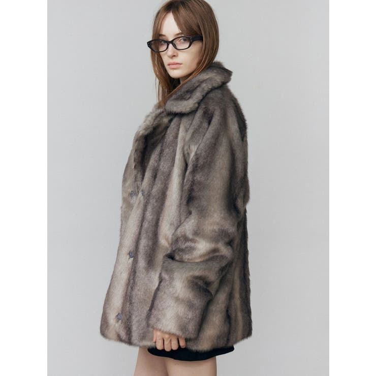 ミディフェイクファーコート | EMODA | 詳細画像33 