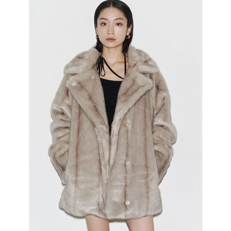 ミディフェイクファーコート[品番：MKSW0066914]｜EMODA（エモダ）の