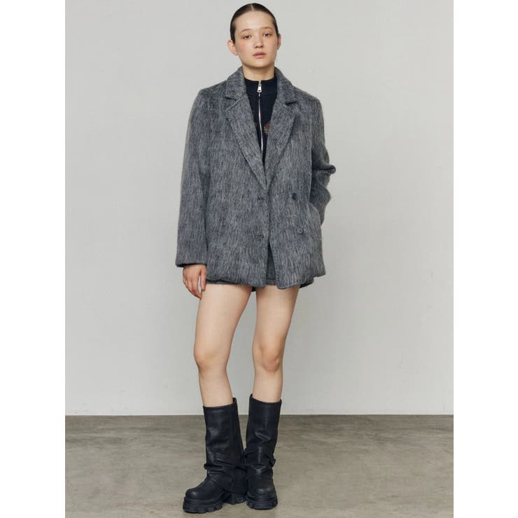 シャギージャケットコート | EMODA | 詳細画像28 