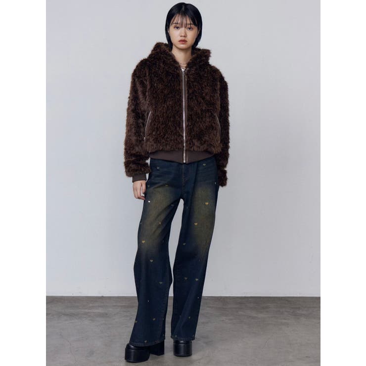 フードフェイクファーブルゾン[品番：MKSW0066913]｜EMODA（エモダ）の